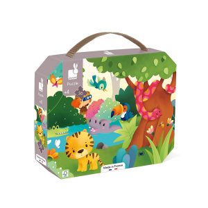 Janod Puzzel Koffer – Wilde Dieren +4jr